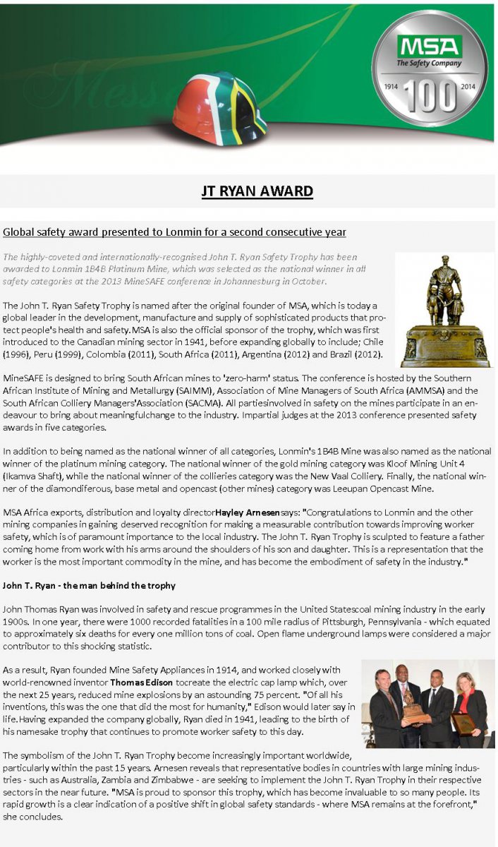 Page 11: JT Ryan Award