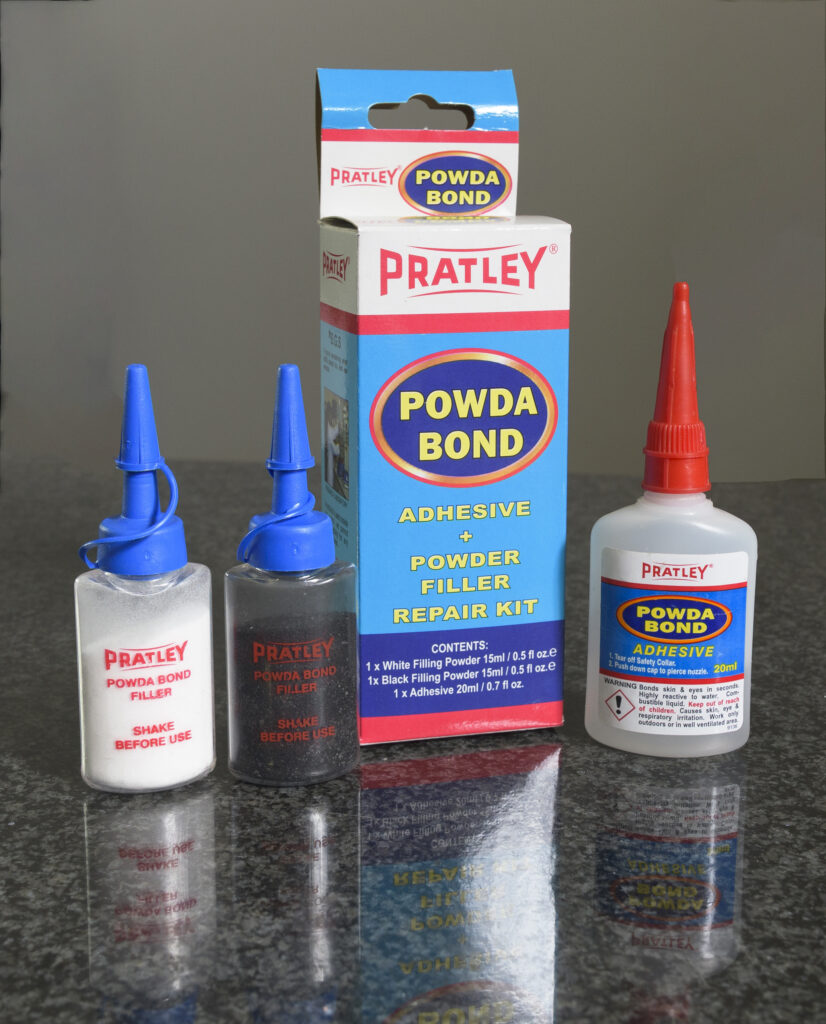 Many of Pratley's adhesives feature convenient applicators