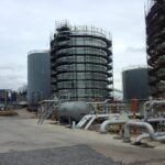 Aurex replaced two carbon steel storage tanks for a major base oil storage facility in Durban