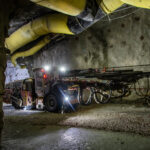 Mechanised drilling equipment supporting underground development at Mogalakwena Sandsloot