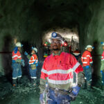 Redpath personnel at work underground at the Mogalakwena Sandsloot project in Limpopo